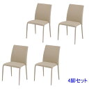 【最大1万円クーポン6/3-10】 ダイニングチェア 4脚セット レザーチェア 椅子 イス いす チェア チェアー おしゃれ モダン カラフル スタッキングチェア 完成品 食卓 食事 北欧 TDC-9330169S LOOKIT オフィス家具 インテリア(3)