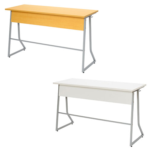 soldout【法人限定】 学校机 学習机 学校 机 幅1200×奥行450mm 学生机 スクールデスク 教室 塾 勉強机 ワークテーブル ワークデスク 作業台 業務用 RFJD2-1245