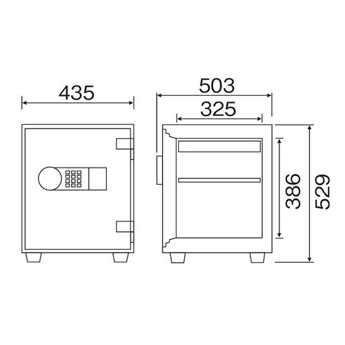 耐火金庫 40L テンキー 金庫 収納庫 保管庫 セキュリティボックス 大型 鍵付き プッシュ式 家庭用 業務用 耐火 防炎 防火 防犯対策 置き型 会社 オフィス ZE52-1