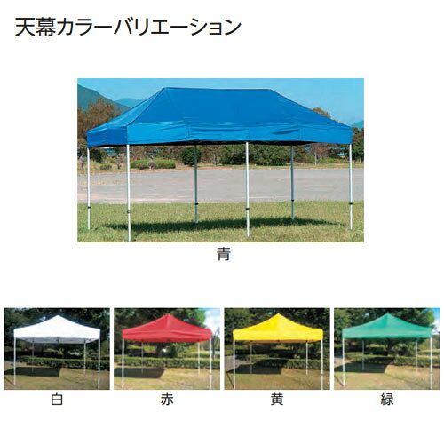 LOOKIT オフィス家具 インテリアのテント 3.0m×4.5m 強靭フレーム ワンタッチ 防炎 集会用テント 運動会 イベント 部活 卒業 記念品 大型 野外テント 天幕 タープテント 屋台 エバニュー EKA113｜アングル2
