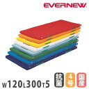 【P5倍6/15 13-15時&最大1万円クーポン6/15】 カラー体操マット エバニュー 幅120×長さ300×厚さ5cm 滑止付 抗菌 防臭加工 再生ポリエ...
