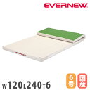 体操マット エバニュー ミラスポンジマット 滑止付 幅120×長さ240×厚さ6cm 6号帆布 SG仕様品 日本教材備品協会安全基準適合品 体育マット 体育 日...