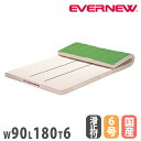 【最大1万円クーポン7/19-25】 体操マット エバニュー 幅90×長さ180×厚さ6cm ライン入り 裏面すべり止付 6号帆布 合成スポンジ 日本教材備品協...