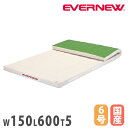 体操マット エバニュー ミラスポンジマット 滑止付 幅150×長さ600×厚さ5cm 6号帆布 SG仕様品 日本教材備品協会安全基準適合品 体育マット 体育 日...