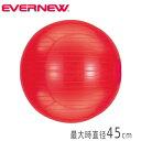 ジムボール エバニュー 45cm エクササイズボール 体幹ボール ジム 施設 備品 教育 体幹 運動トレーニング 健康 エクササイズ スポーツ施設 バランス 授業 ETB622(4)