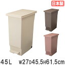 ゴミ箱 45L パッキン付き 幅27×奥行45.5×高さ61.5cm ダストボックス ペール くず入れ DUST BOX ダストBOX キッチン 分別 台所 北欧 日本製 縦型 261809-261823