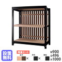【P5倍7/5 13-15時&最大1万円クーポン7/4-11】 【設置無料】スチールラック 格子付き 幅900×高さ1000mm 増連型 格子ラック スチール棚 オープンラック オフィス グロウ DRシリーズ 日本製 DR-CNB9010-WB-WB