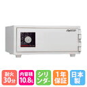 【SS限定P5倍6/10 13-15時&最大1万円クーポン6/3-10】 【設置無料CP中】 耐火金庫 10.8L シリンダー錠 0.5時間耐火 貴重品保管庫 ...