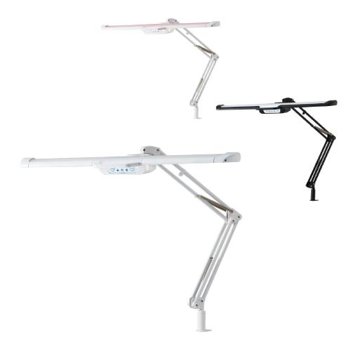 卓上スタンド LED クランプ式 幅703×長さ615mm デスクライト テーブルライト 卓上ライト 卓上照明 おしゃれ ホワイト デスク ライト 在宅勤務 勉強 書斎 ECL-35