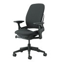 リープ Steelcase USモデル ブラックフレーム オフィスチェア デスクチェア オフィス 会社 高機能 ハイバック おしゃれ ブラック 黒 PCチェア ...