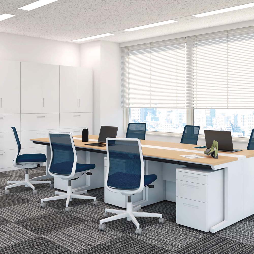 【最大1万円クーポン11/20-26】 【組立設置無料】 オフィスデスク コクヨ 引き出しなし 幅2400×奥行700mm 平机 ワークデスク パソコンデスク PCデスク 事務机 デスク 会社 日本製 SD-ISN247LS [3]