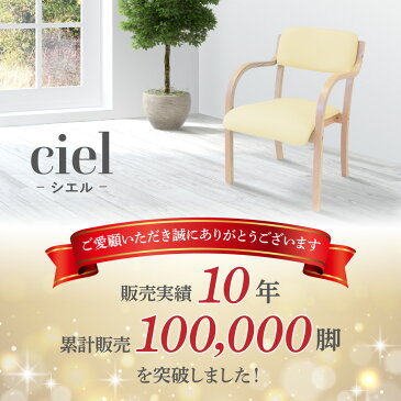 ダイニングチェア 木製 肘付き 介護 椅子 肘掛 イス スタッキングチェア ダイニング チェア 介護椅子 病院 介護施設 福祉施設 医療施設 談話室 シエル ETV-3