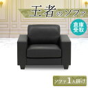 【倉庫受取限定】 応接ソファ 1人掛け 応接室 ソファー 1人用 ビジネス ロビーチェア シンプル 一人掛ソファ 合皮 黒 待合 PVCレザー グランデックス GDX-1-2-SO