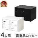 【P5倍4/5 13-15時&最大1万円クーポン4/4~10】 ロッカー キャビネット ダイヤル錠 金庫 店舗 従業員 2列2段 4人用 貴重品ロッカー 貴重品入れ 民泊 ホテル セキュリティーボックス 貴重品保管庫 NSAFE-22