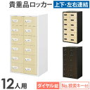 ロッカー 貴重品 収納 ボックス ダイヤル錠 12人用 木目 金庫 キャビネット 貴重品ロッカー 貴重品入れ ホテル セキュリティ 鍵 連結 店舗 オフィス NSAFE-26-2C LOOKIT オフィス家具 インテリア