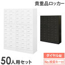 ロッカー セット 貴重品 収納 ボックス ダイヤル錠 50人用 金庫 キャビネット 貴重品ロッカー 貴重品入れ ホテル セキュリティ 鍵 連結 オフィス NSAFE-510-2 LOOKIT オフィス家具 インテリア