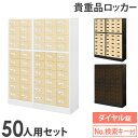 ロッカー セット 貴重品 収納 ボックス ダイヤル錠 48人用 木目 金庫 キャビネット 貴重品ロッカー 貴重品入れ ホテル セキュリティ 鍵 オフィス NSAFE-510-2C LOOKIT オフィス家具 インテリア