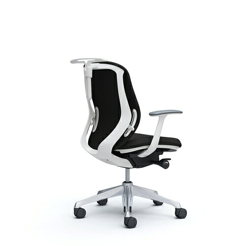 【最大1万円クーポン5/23-26】 シルフィー チェア オカムラ オフィスチェア 岡村製作所 PCチェア クッションバックタイプ タスクチェア OAチェア 固定肘付き 会社 シンプル 日本製 国産 C644BW [2]