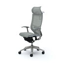 【最大1万円クーポン8/4-10】 バロン チェア オカムラ オフィスチェア 岡村製作所 ヘッドレスト付きエクストラハイバック 固定肘付き デスクチェア メッシ...
