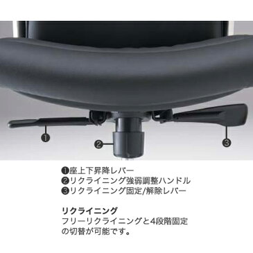 エグゼクティブチェア オカムラ 送料無料 マネージメントチェア ワークチェア 布張り リクライニング オフィスチェア ビジネスチェア L435SB-FL87