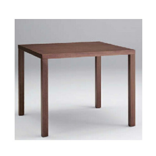 ミーティングテーブル 幅90×奥行90cm 送料無料 角型テーブル 正方形天板 木脚テーブル 会議テーブル オフィステーブル ミーティングスペース 会議室 L667-BZ
