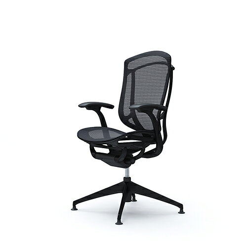 【最大1万円クーポン8/20】 コンテッサ セコンダ オカムラ 固定肘 座メッシュ 4本脚オートリターン ブラックフレーム ブラックボディ ミーティングチェア 会議 チェア 椅子 送料無料 CC41CR look-it-10626470 LOOKIT オフィス家具 インテリア サンプル画像2