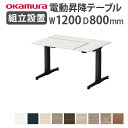 【組立設置無料】 オカムラ リーガス 昇降デスク L型タイプ インジケータ無 幅1200mm 天板ホワイト 作業デスク パソコンデスク おしゃれ 3U21BB-...