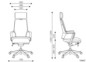 オフィスチェア DELPHI-HBL 高機能 高級イス ドラマ ルキット オフィス家具 インテリア