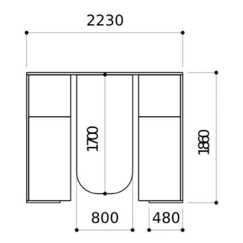 �ں���1���ߥ����ݥ�3/4-10�� ���������ꥢ����� ����Ω����̵���� ����֡��� �����ץ� 6���� ��2230�߱���1860�߹⤵1450mm ��ĥ֡��� �ߡ��ƥ��󥰥֡��� �ļ��֡��� OS-CONBOX-OPMT6