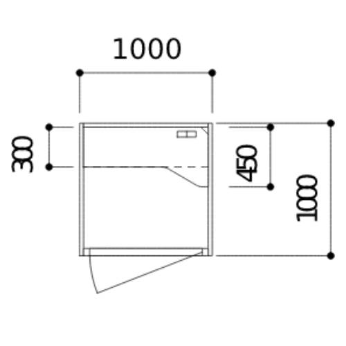 【配送エリア限定】 【組立設置無料】 集中ブース スタンド 幅1000×奥行1000×高さ1...