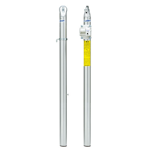 【法人限定】 テニス支柱 2本セット 体育館用 差込式 アルミ ネット巻器付き テニス コート 支柱 ポール テニス用 ポスト トーエイライト テニスポスト B...