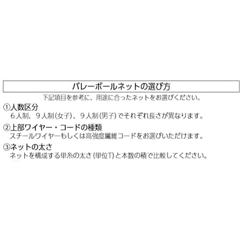 LOOKIT オフィス家具 インテリアのバレーボールネット 6人製 上部白帯付 バレーネット ネット バレーボール用品 バレーボール協会公認 検定AA 体育館 学校 部活 練習 トーエイライト B2845 B-2845｜アングル2