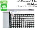 硬式テニスネット 上部ダブルネット サイドポール無し 日本テニス協会推薦品 テクノーラコード センターベルト付 トーエイライト B2674 B-2674