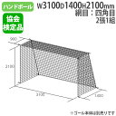 【P5倍4/25 13-15時&最大1万円クーポン4/24~27】 【法人限定】 ハンドゴールネット 四角目 2張1組 10cm角 ポリエステル有結節 ハンドゴールネット検定品 トーエイライト B6028 B-6028