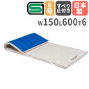 【SS限定P5倍6/5 13-15時&最大1万円クーポン6/3-10】 【法人限定】 体育マット 幅150×長さ600×厚さ6cm 抗菌マット 運動 体操マット...