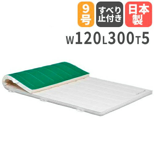 【最大1万円クーポン5/23-26】 【法人限定】体操マット 滑り止め付き 5cm厚 9号帆布 120×300×5cm 合成スポンジマット 体育マット エバーマット トーエイライト クッション T2471 T-2471