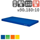 【P5倍4/30 13-15時&最大1万円クーポン4/30】 【法人限定】屋内用カラーマット10 幅90×長さ180×厚さ10cm 青 緑 オレンジ 黄 半硬質...