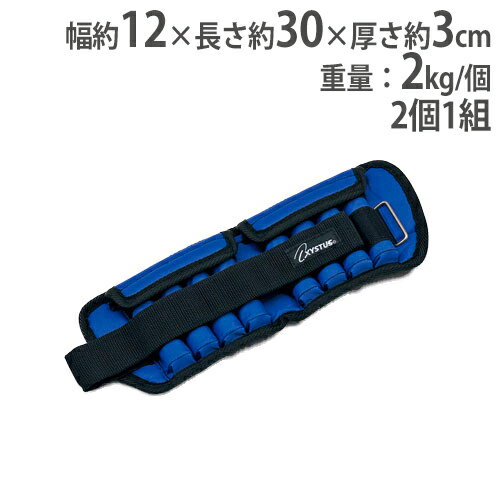アンクルウエイトAD2000 2個1組 1個2kg リストウエイト 手首足首兼用タイプ ウエイト調節可能 トレーニング トーエイライト H7164 H-7164