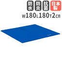 【P5倍7/30 13-15時&最大1万円クーポン7/30】 【法人限定】ストレッチマットF180 幅180×長さ180×厚さ2cm 二つ折り エクササイズマッ...