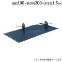 【法人限定】トレーニングマット15 幅100×長さ200×厚さ1.5cm 再生ゴム製マット 衝撃緩和 トレーニング用品 トーエイライト H9015 H-9015