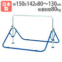 【P5倍5/5 13-15時&最大1万円クーポン5/5】 【法人限定】折りたたみ二人用鉄棒DX ガタツキ低減ストッパー付 鉄棒 移動式鉄棒 体育用品 幼稚園 保...