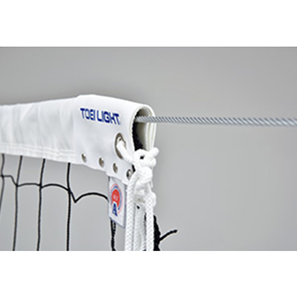 ネット 6人制 サイドベルト付 バレーボールネット バレーボール用品 スポーツ用品 ソフトバレー 運動 部活 練習 練習用品 屋内 体育館 運動場 コート設備 ...