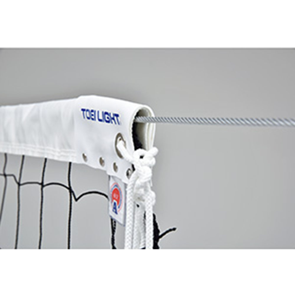 ネット 6人制 サイドベルト付 バレーボールネット バレーボール用品 スポーツ用品 ソフトバレー 運動 部活 練習 練習用品 屋内 体育館 運動場 コート設備 ...