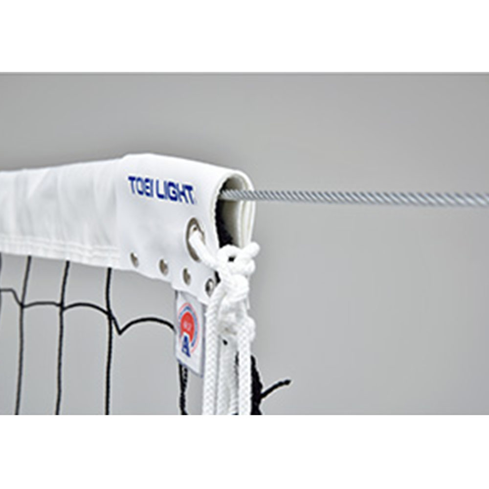 ネット 6人制 サイドベルト付 バレーボールネット バレーボール用品 スポーツ用品 ソフトバレー 運動 部活 練習 練習用品 屋内 体育館 運動場 コート設備 ...