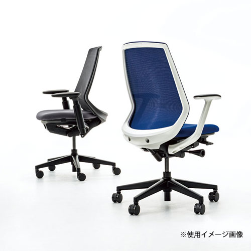 【ビジネス割10%OFF&1200円OFFクーポン9/26-10/24】 【組立設置無料】 内田洋行 ニンバス オフィスチェア ブラックフレーム ハイバック T字肘 ナイロンキャスター ワークチェア 椅子 国産 NA-310BBTA-PAL 5-373-215 [2]