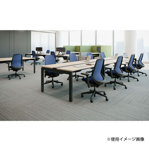 【ビジネス割10%OFF&1200円OFFクーポン9/26-10/24】 【組立設置無料】 内田洋行 ニンバス オフィスチェア ブラックフレーム ハイバック T字肘 ナイロンキャスター ワークチェア 椅子 国産 NA-310BBTA-PAL 5-373-215 [3]