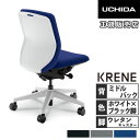 【P5倍6/25 13-15時&最大1万円クーポン6/22-26】 【組立設置無料】 内田洋行 クレネ オフィスチェア ミドルバック ホワイトシェル 肘なし ウレタンキャスター ビニールレザー張り 椅子 KA-100WBAL PU 5-377-504