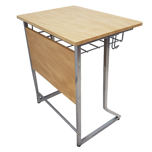 【最大1万円クーポン3/4-10】 【法人送料無料】学習机 デスク 机 パソコンデスク おしゃれ コンパクト 奥行45cm シンプル ラック 省スペース ナチュラル オフィスデスク つくえ YTH-14246