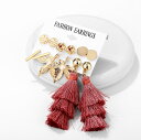 ピアス イヤリング フリンジ タッセル 揺れる 大ぶり メタル サークル ゴールド モチーフ シンプル アイボリー 大人 エスニック カジュアル ファッション ...