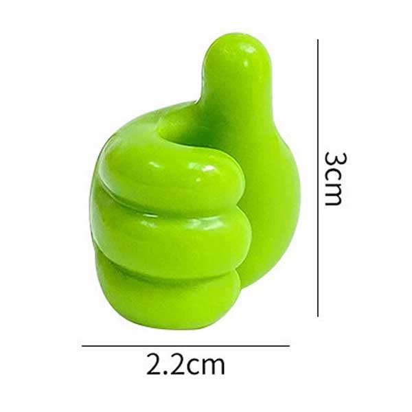 【“いいね！”で支える可愛い収納】親指フック 8個セット 粘着フック ケーブルホルダー ケーブルクリップ コードクリップ 壁掛けフック 鍵 マスク 送料無料